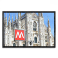 Cartel de metropolitana en la catedral de Milan - FotoH N