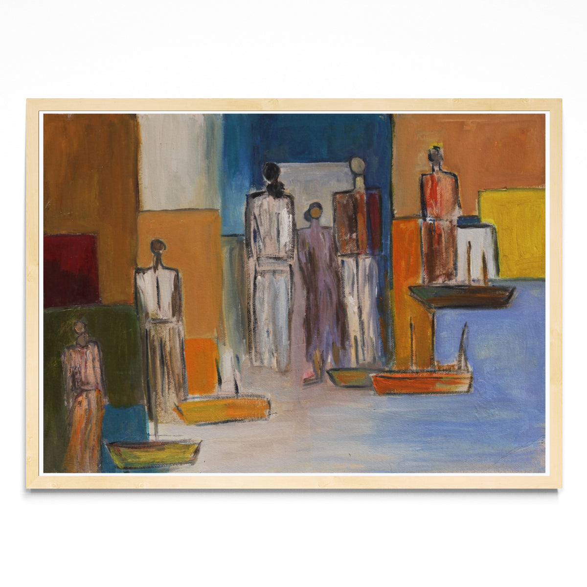 Figuras y barcos - Paisaje MC