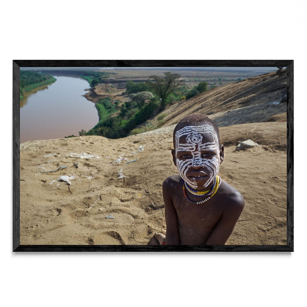 Niño de tribu de Ethiopia - FotoH N