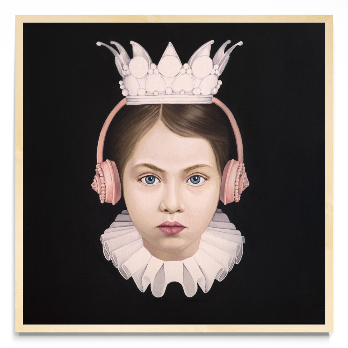 Pink Corona Girl - Cuadrado MC