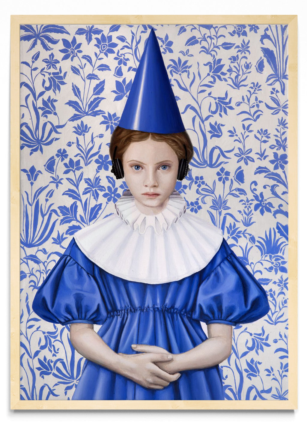 Reina con Bonete Azul - Retrato MC