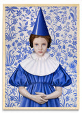 Reina con Bonete Azul - Retrato MC