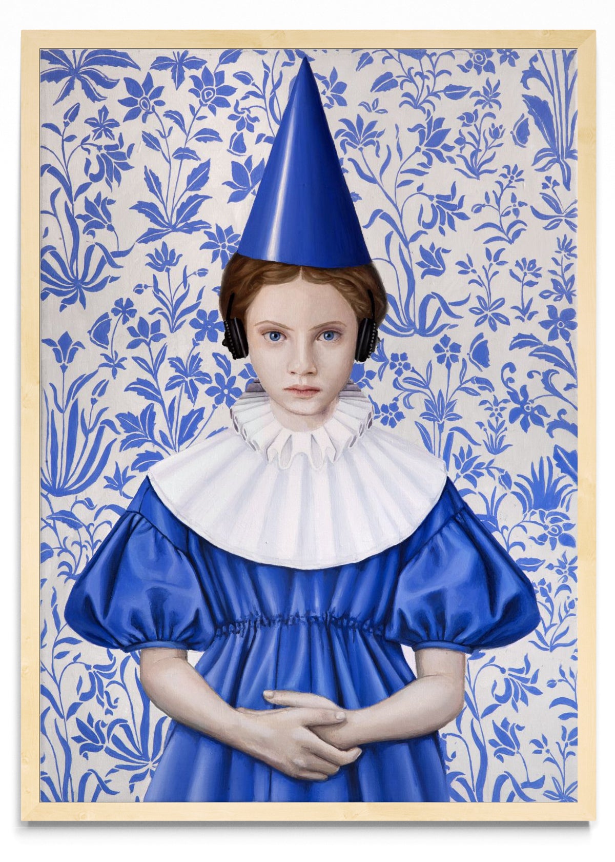 Reina con Bonete Azul - Retrato MC