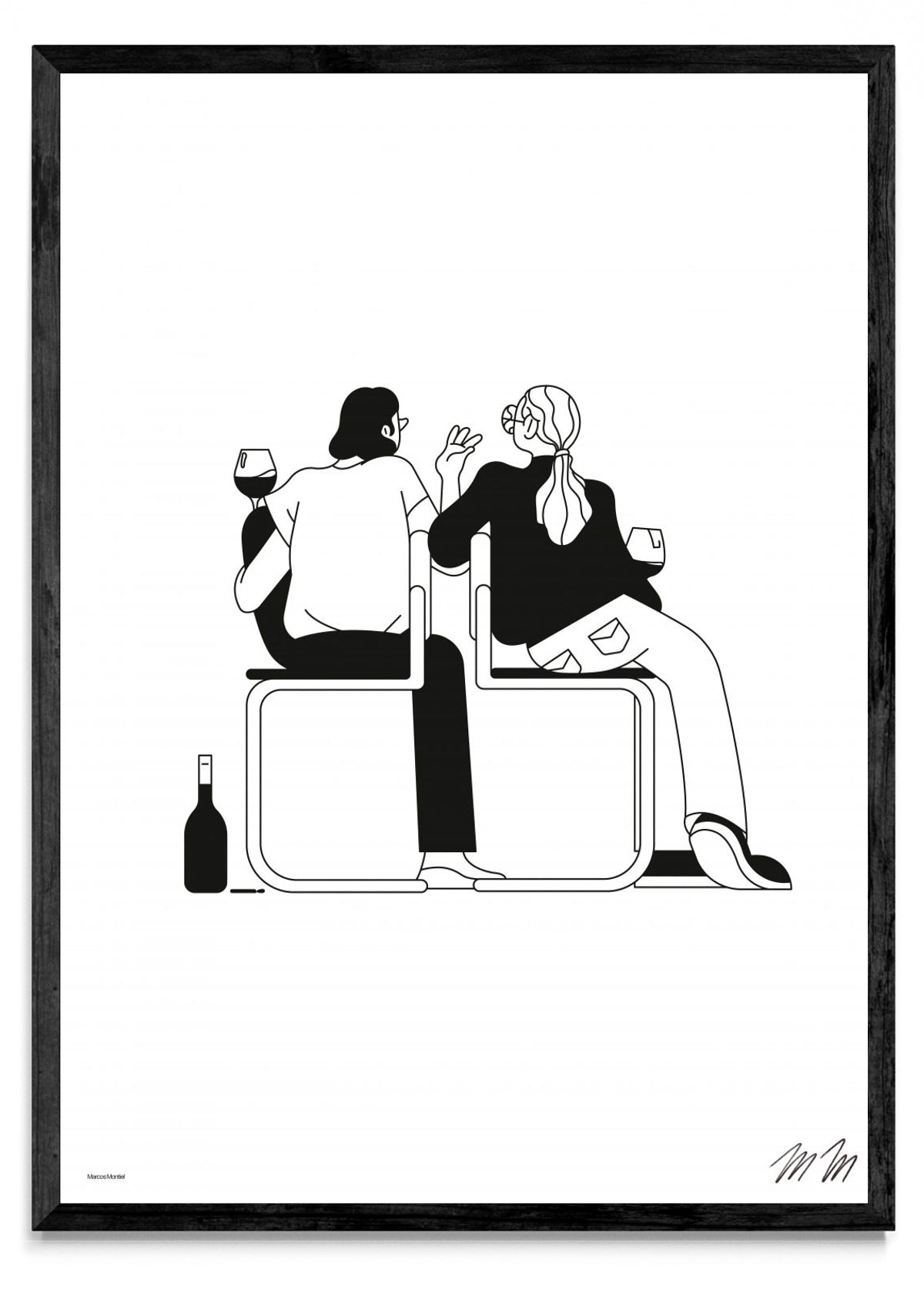 La charla - Retrato N