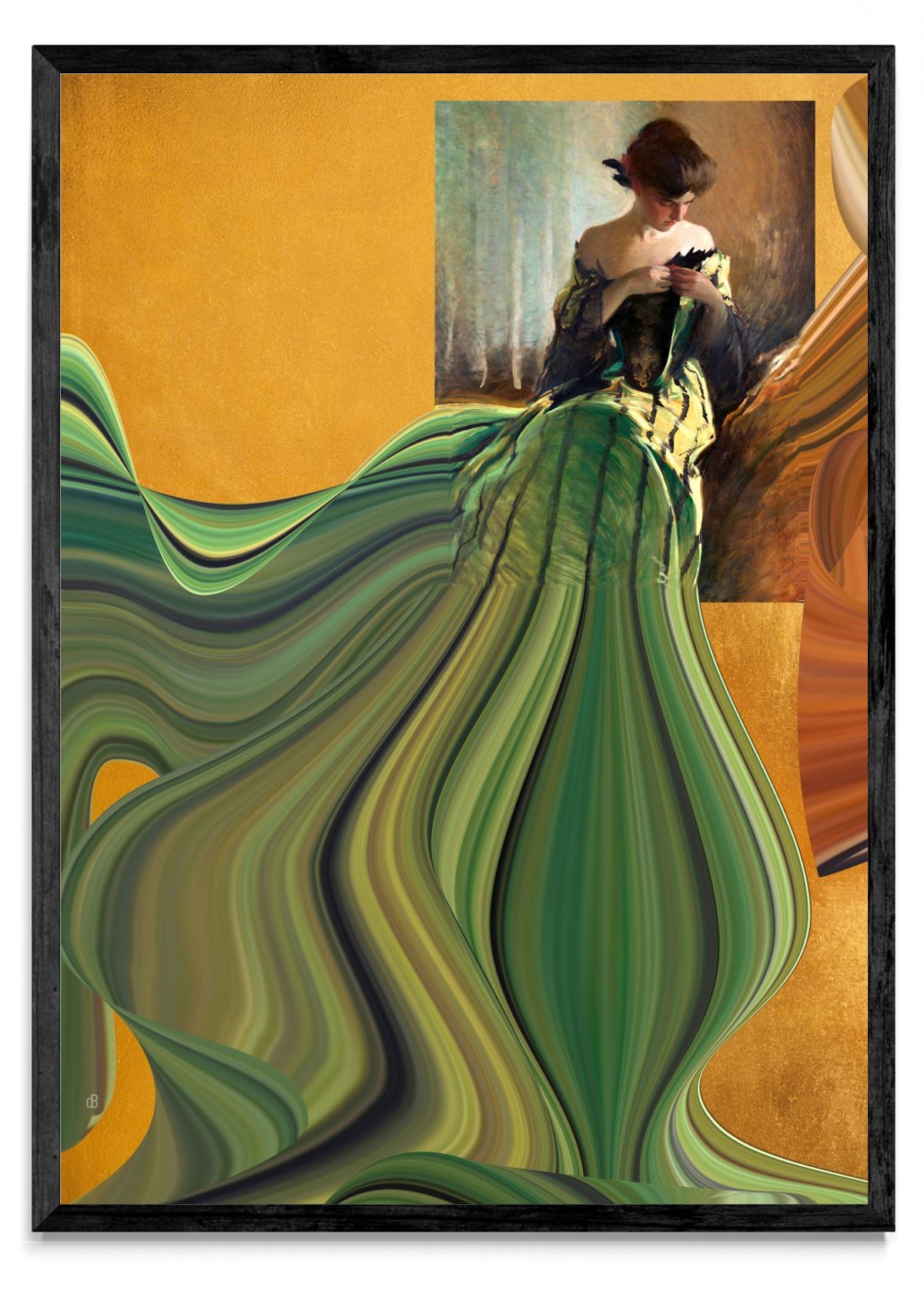 Appropriation – Green Dress - Retrato N