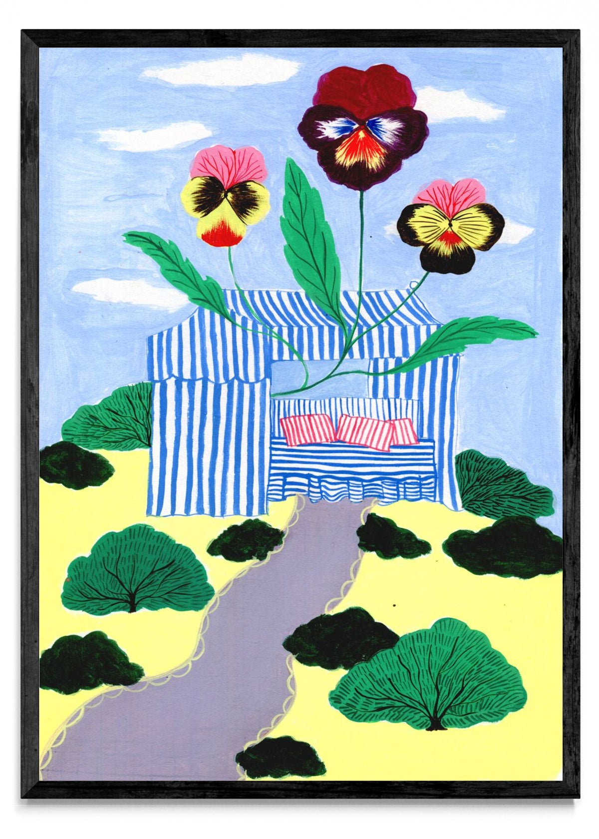 Carpa y pensamientos - Retrato N