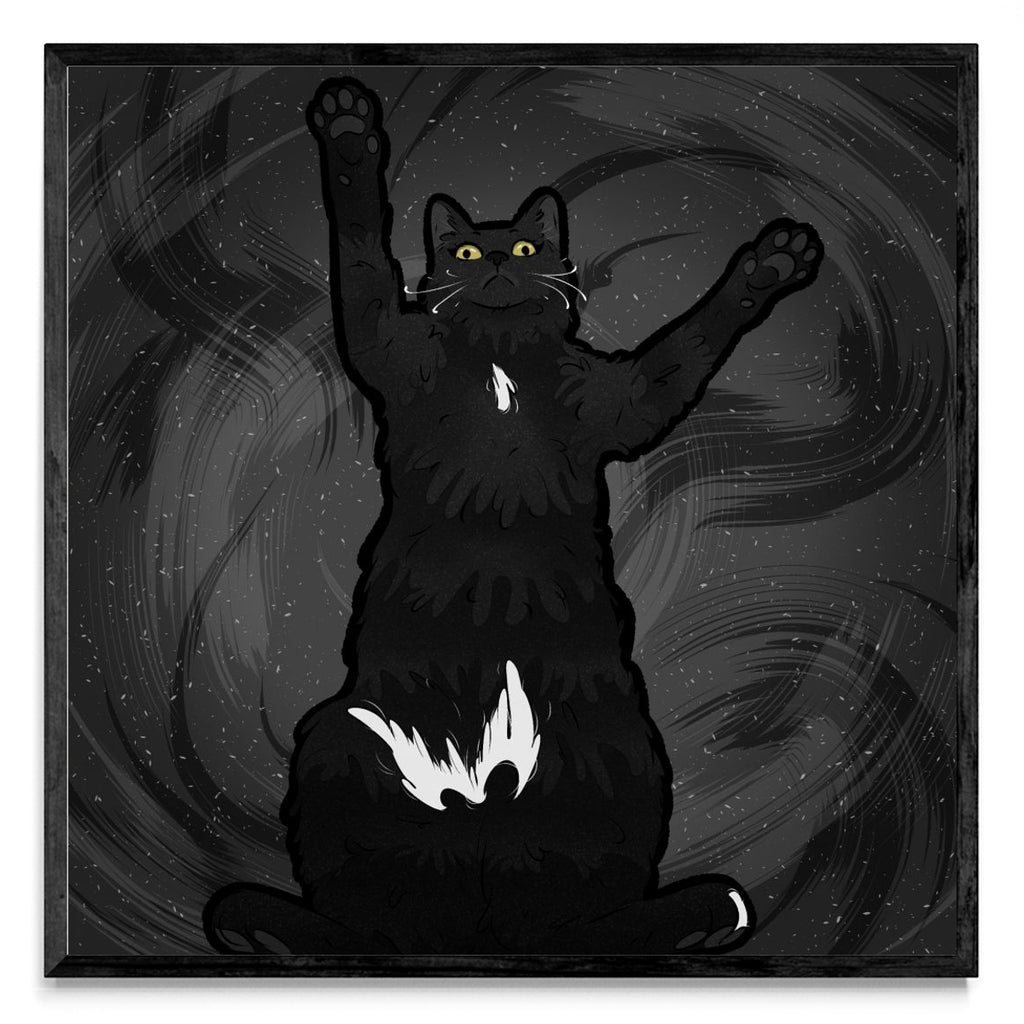 Gato negro - Cuadrado N