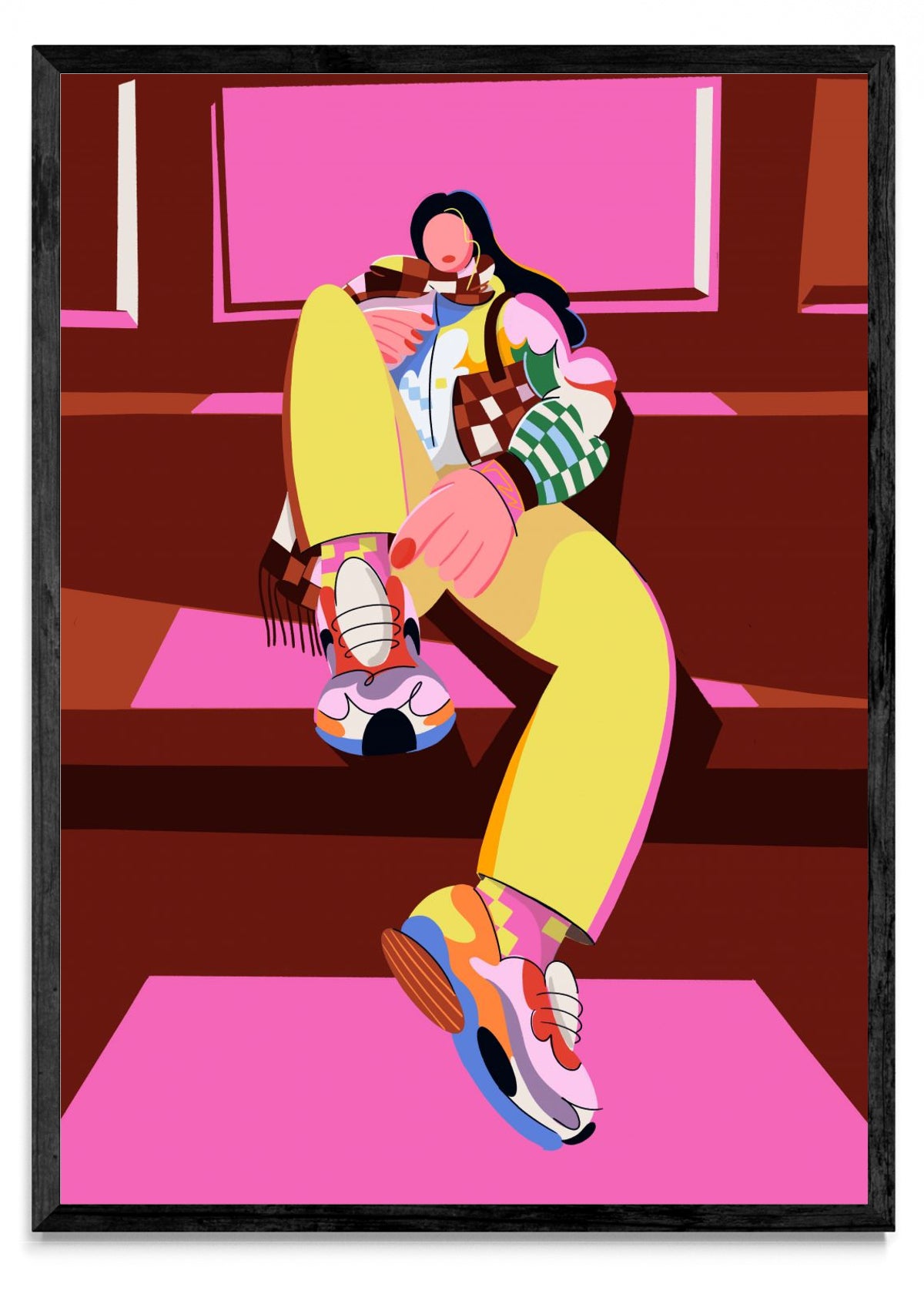 Mujer en Subte - Retrato N