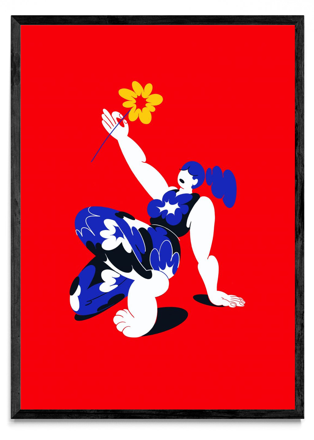 Mujer con flor - Retrato N