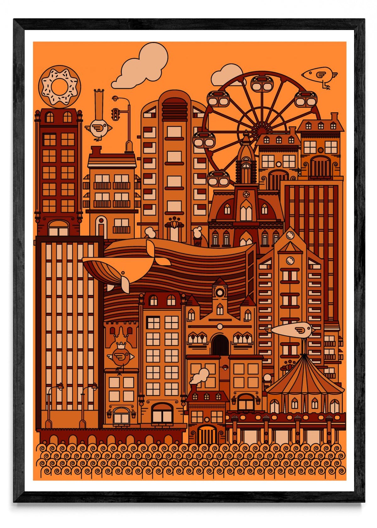 Ciudad ilustrada - Retrato N