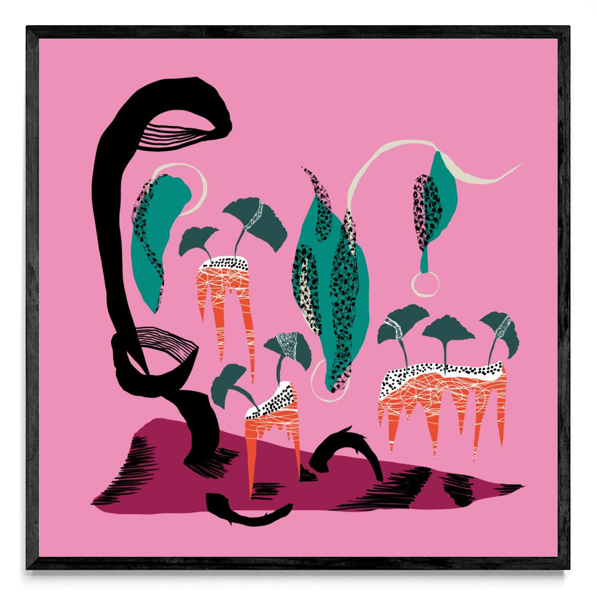 Paisaje con Ginkos. - Cuadrado N