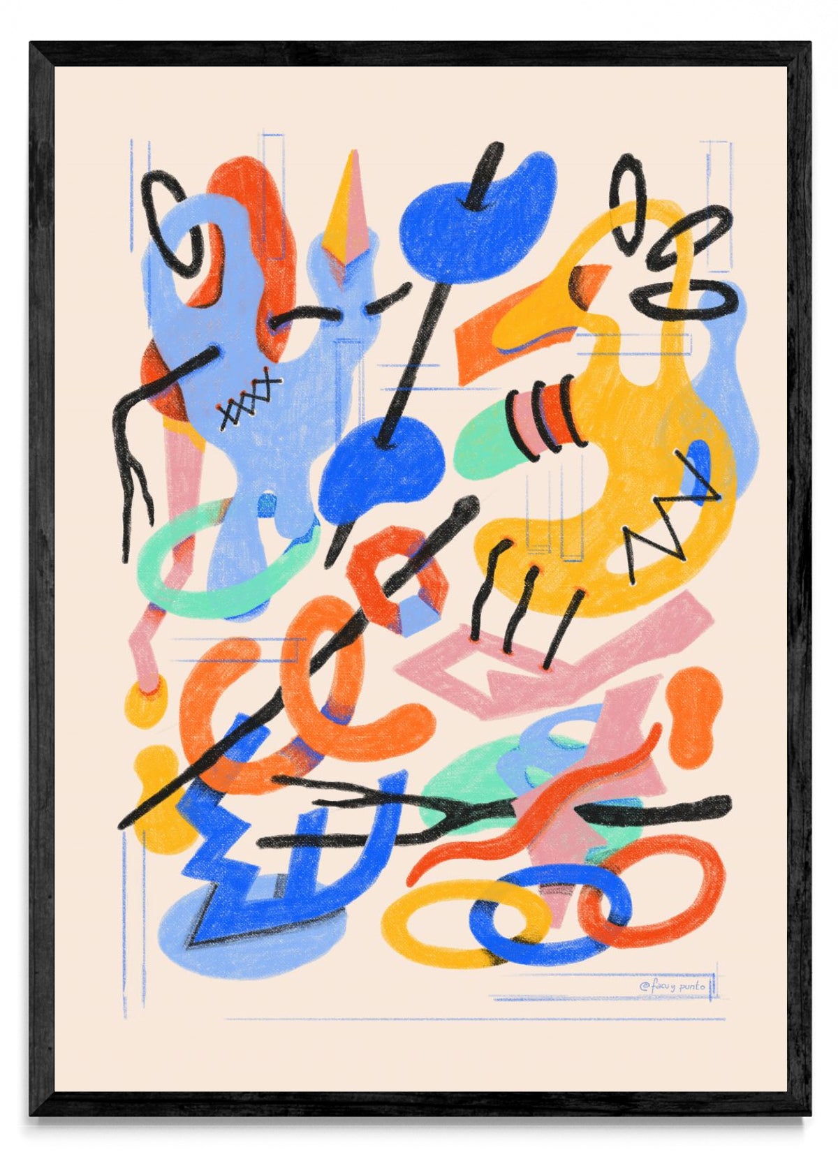Asemic N3 - Retrato N