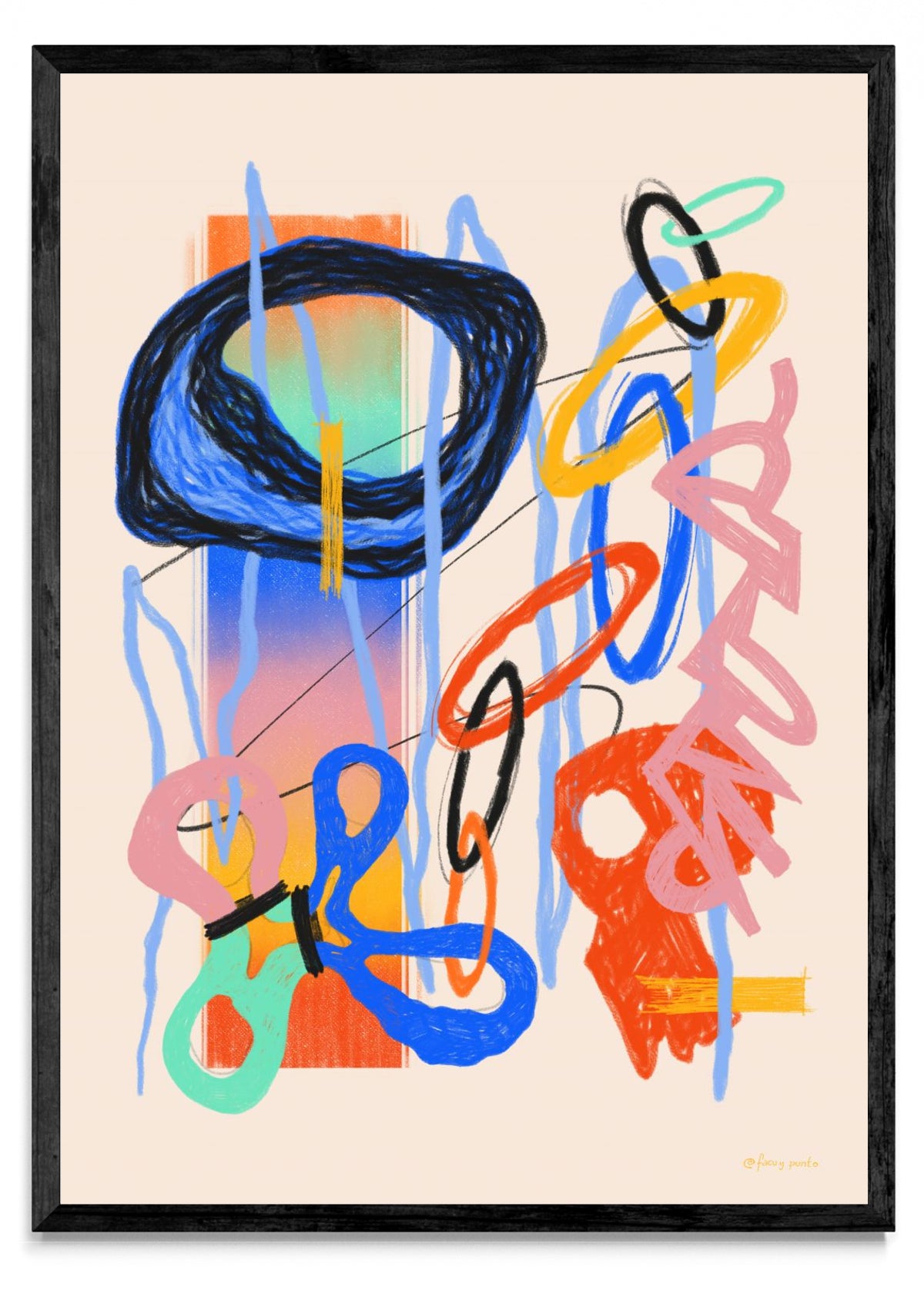 Asemic N4 - Retrato N