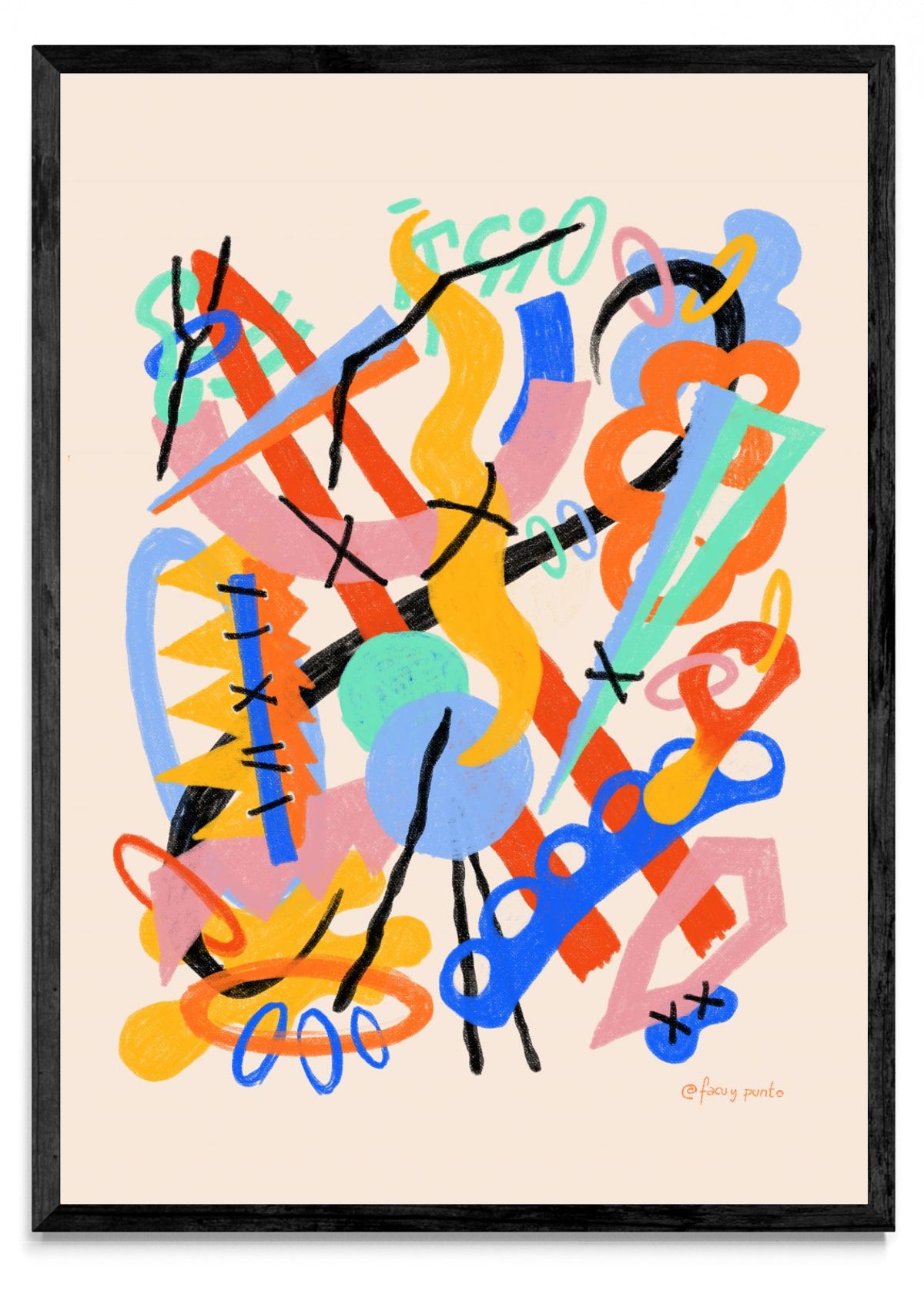 Asemic N5 - Retrato N
