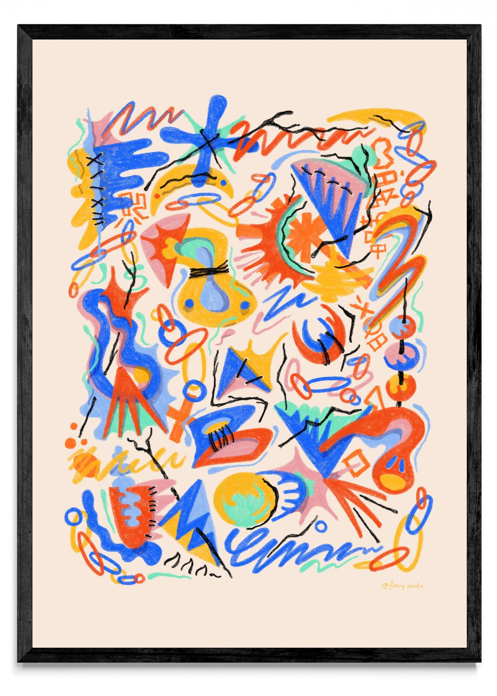 Asemic N6 - Retrato N