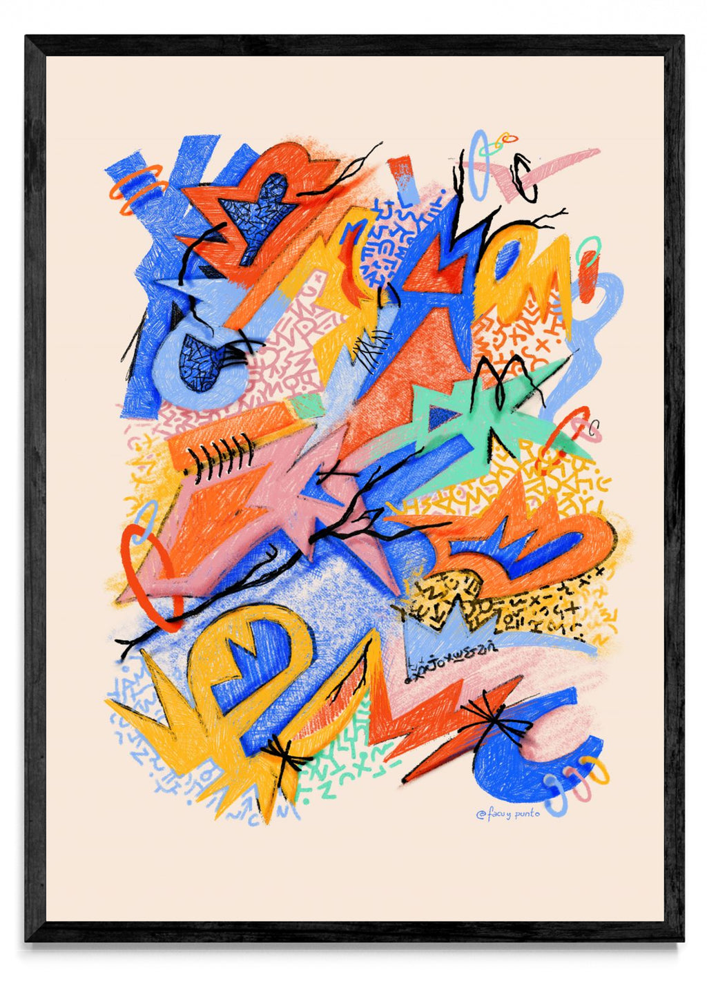 Asemic N10 - Retrato N