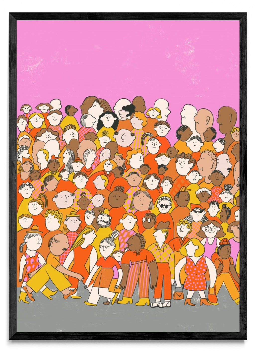 Perdida en la multitud vertical - Retrato N