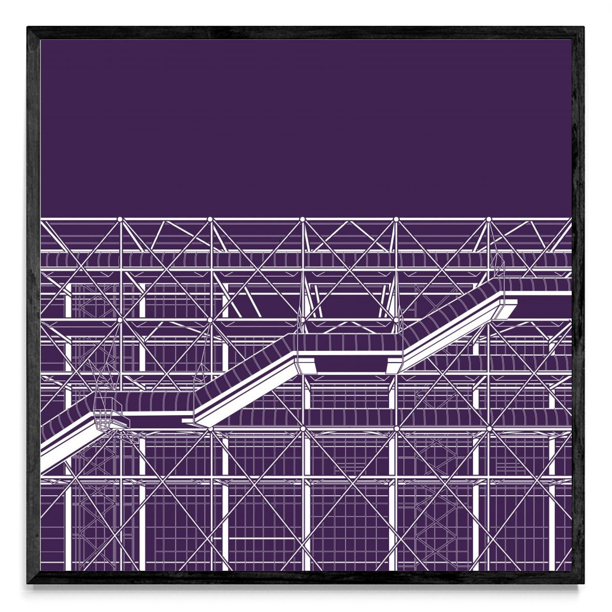 CENTRO POMPIDOU - Cuadrado N