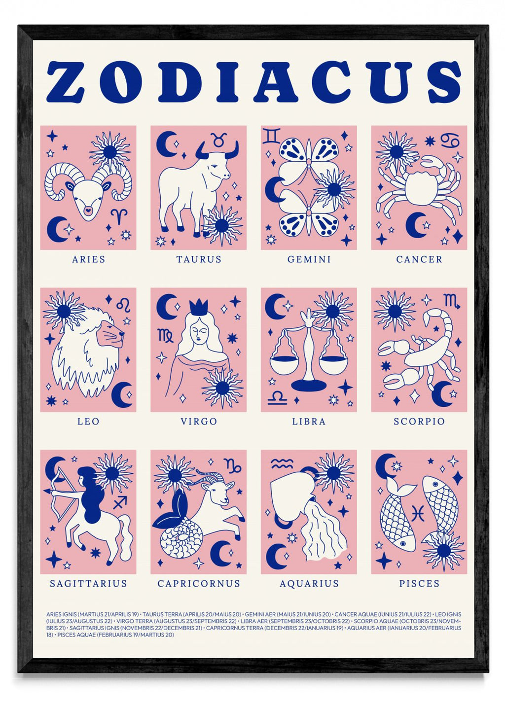ZODIACUS BLUE II - Retrato N