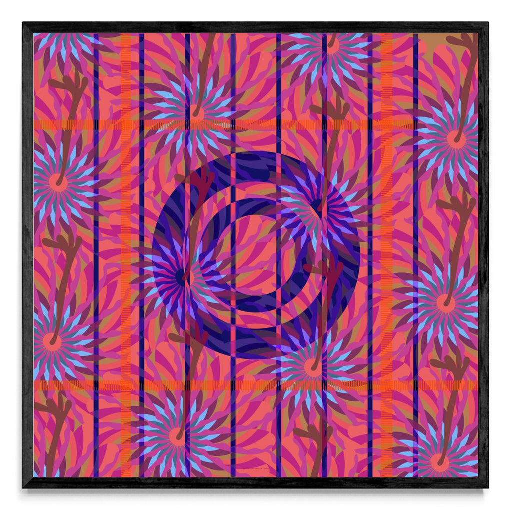 Abstract Flower - Cuadrado N