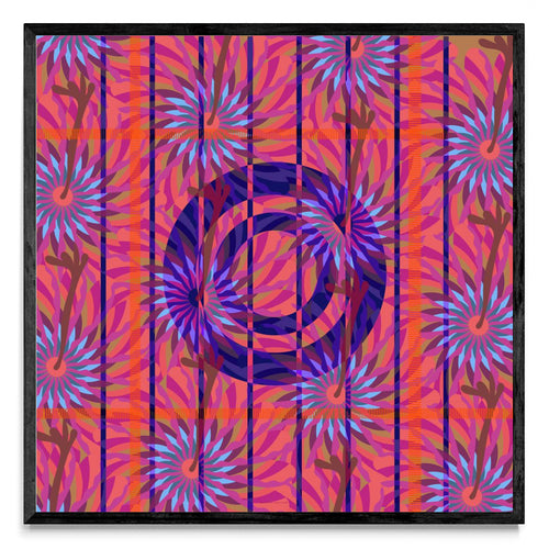 Abstract Flower - Cuadrado N