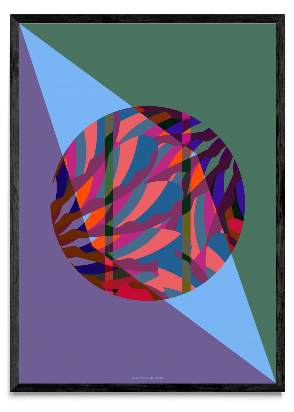 Abstract Round Retro - Retrato N