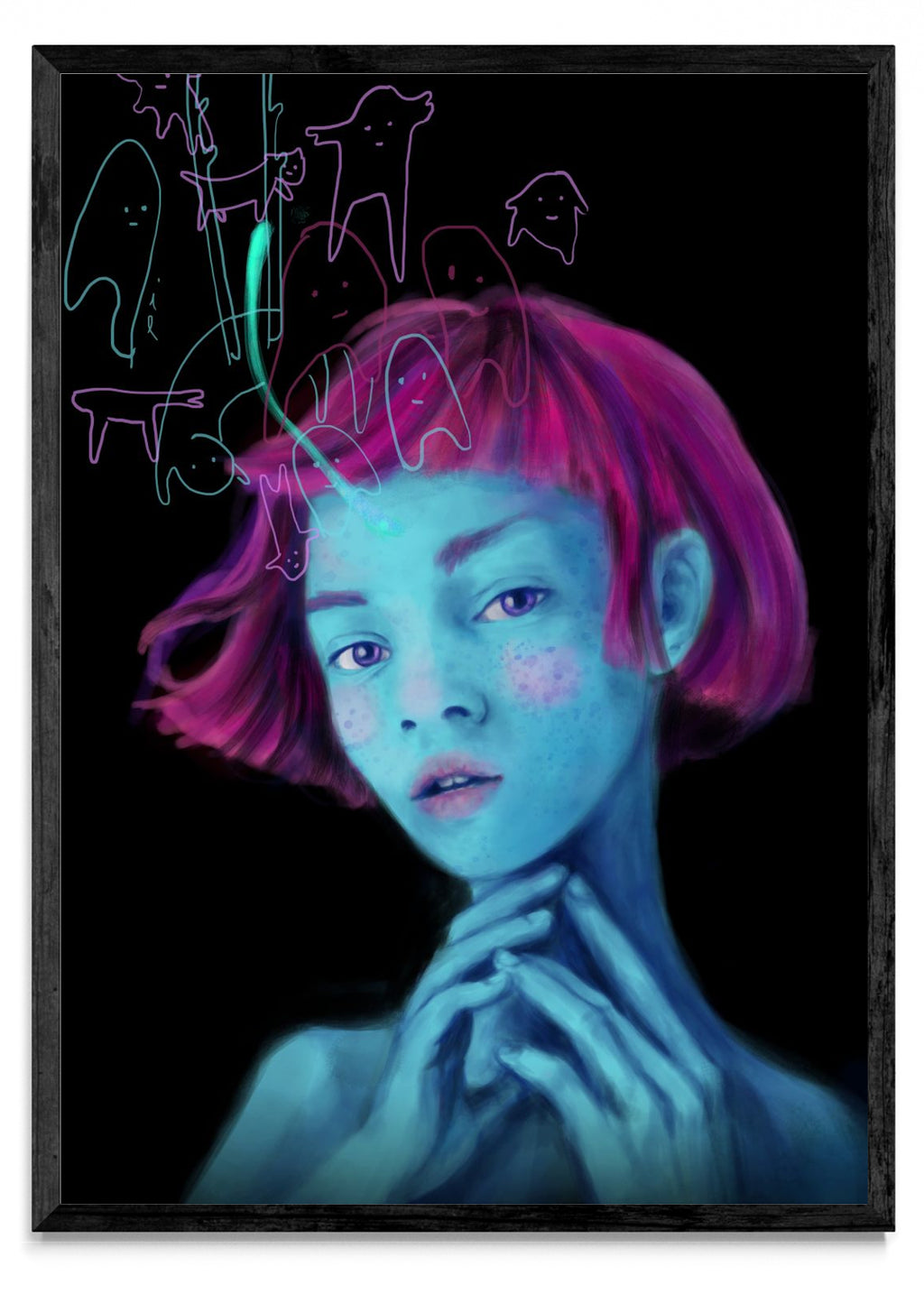 Otro retrato azul - Retrato N