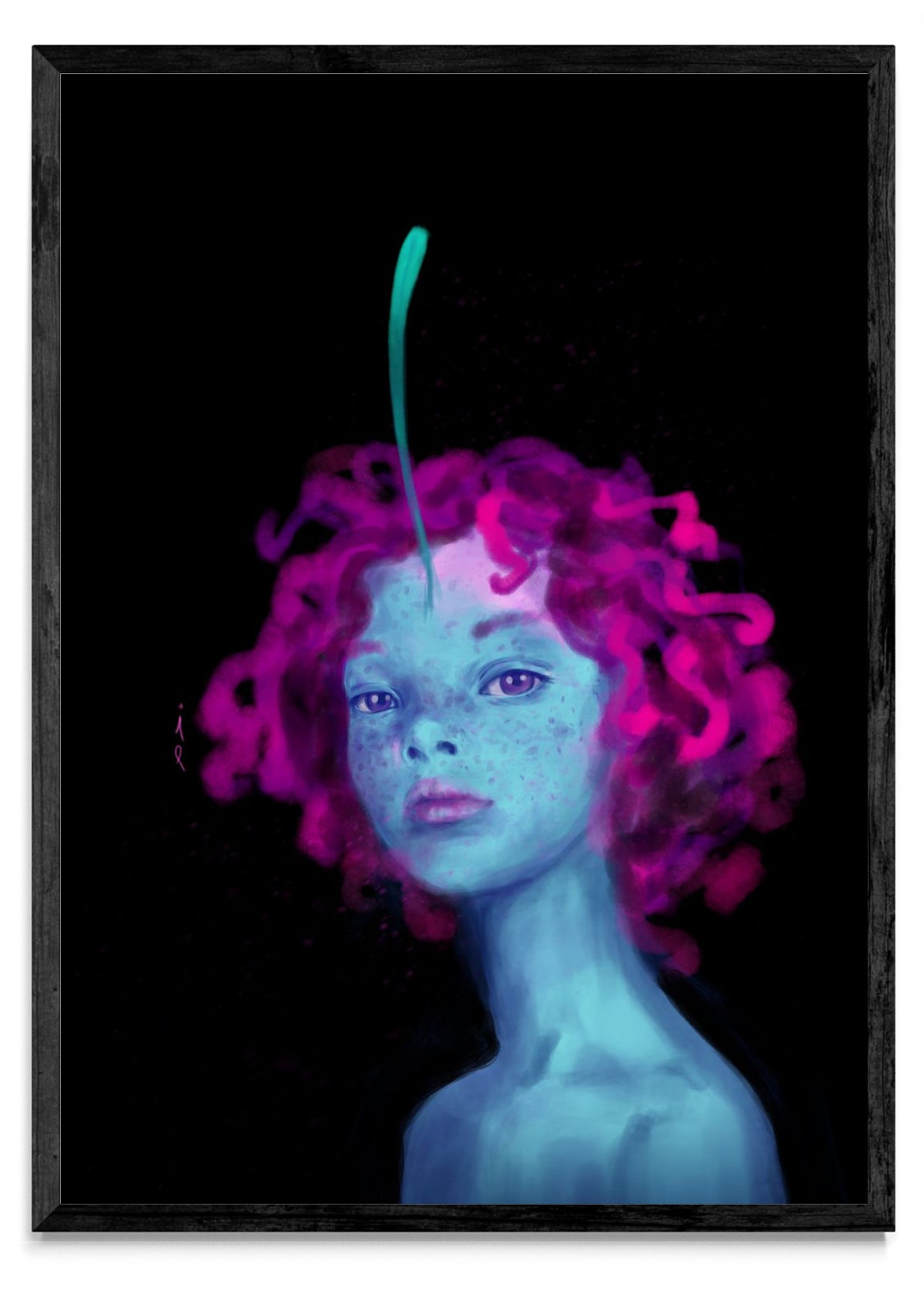Retrato azul II - Retrato N