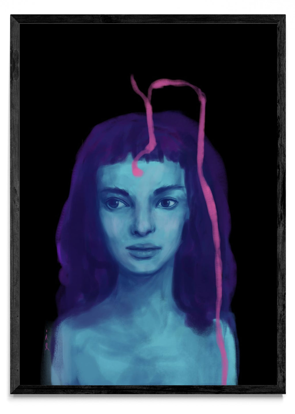 Mirada azul - Retrato N