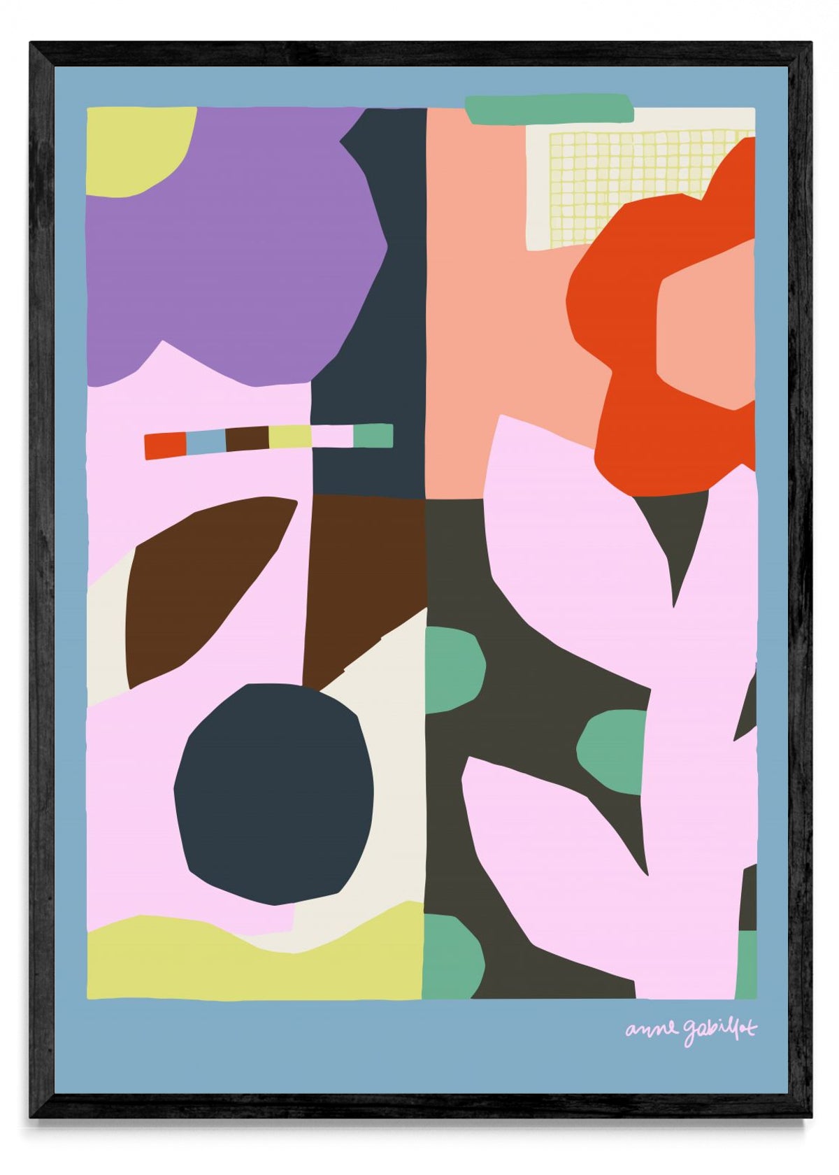 Collage de flores II - Retrato N