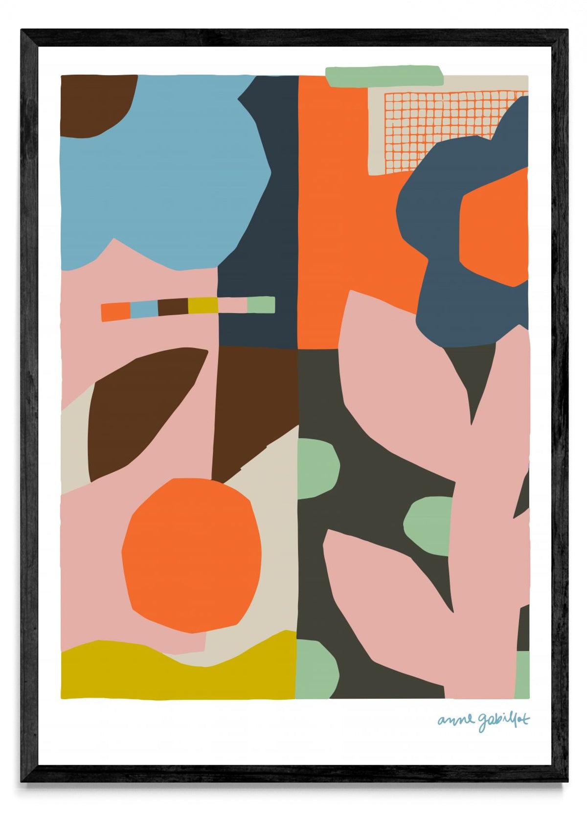 Collage de flores III - Retrato N