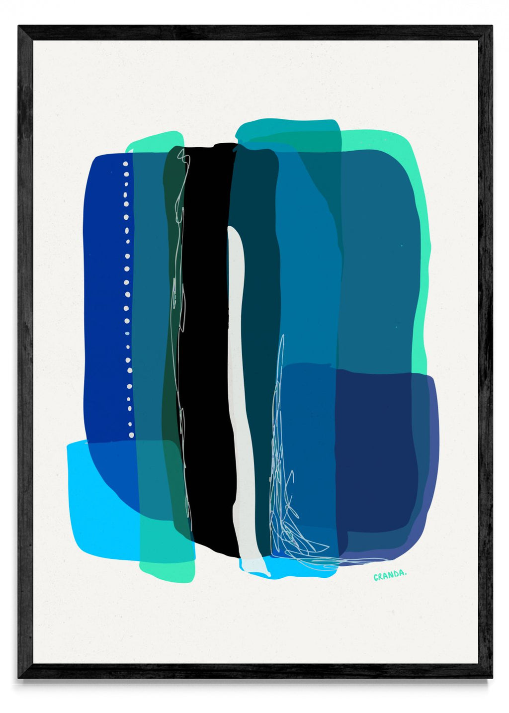 Stripes Bleu - Retrato N