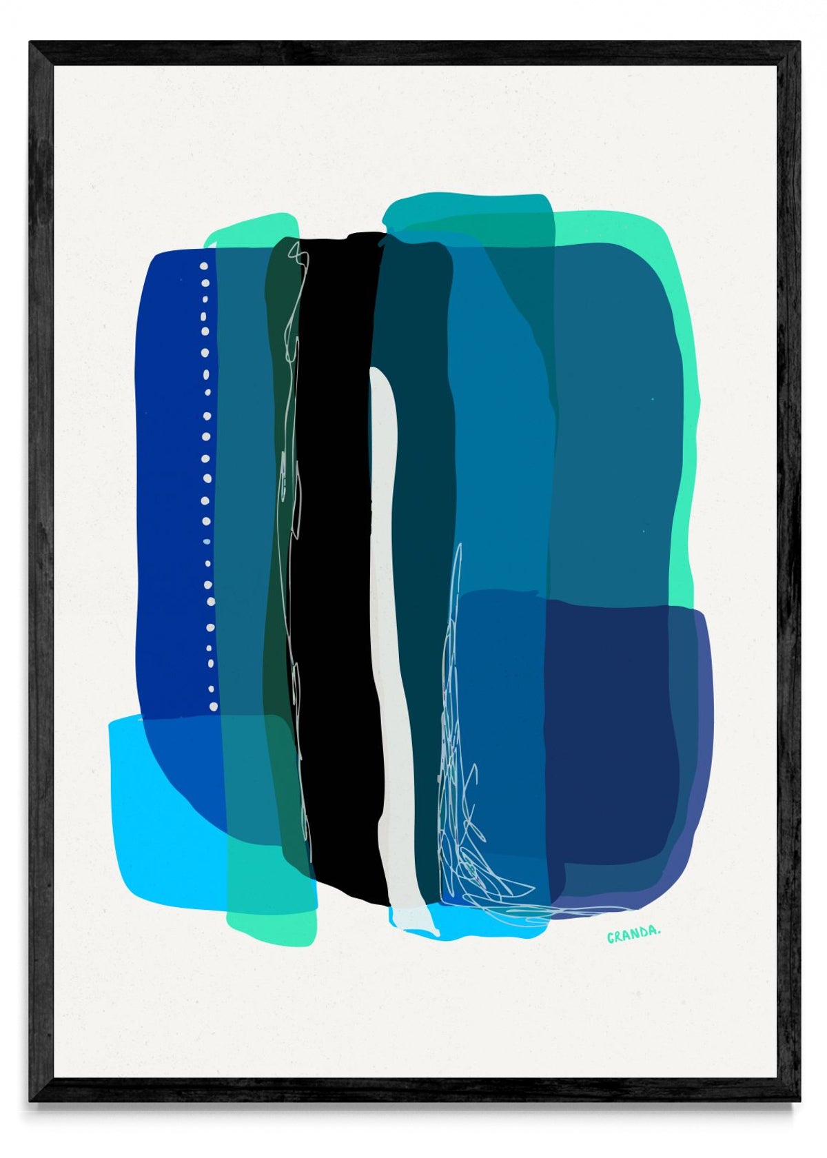 Stripes Bleu - Retrato N