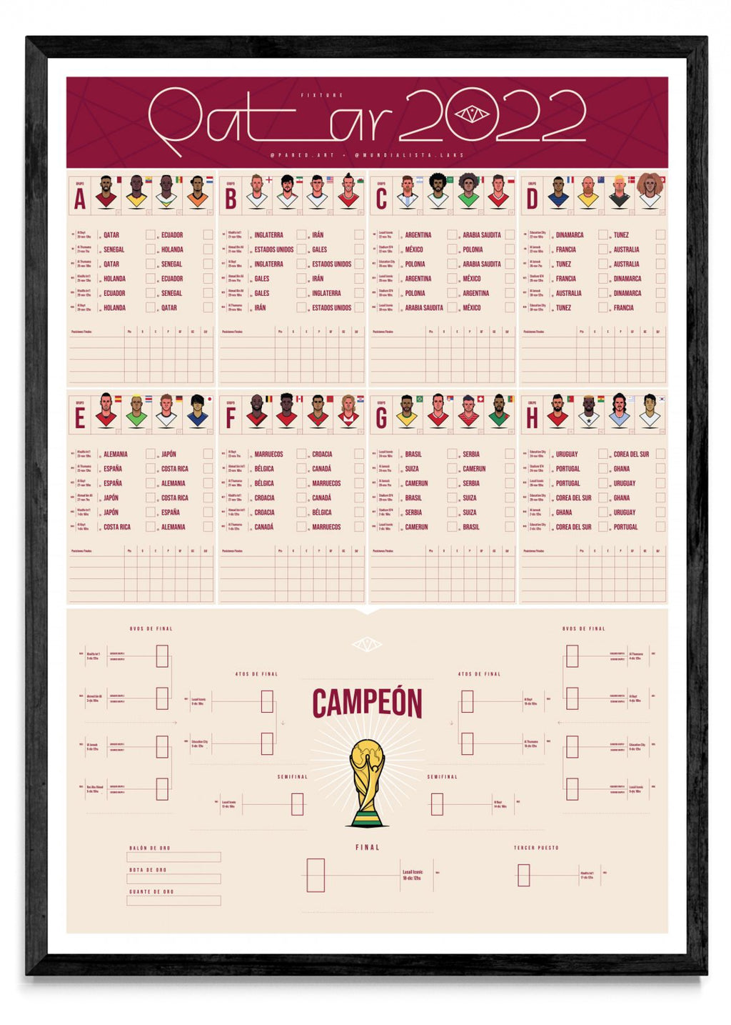 Fixture Qatar 2022 - Retrato N