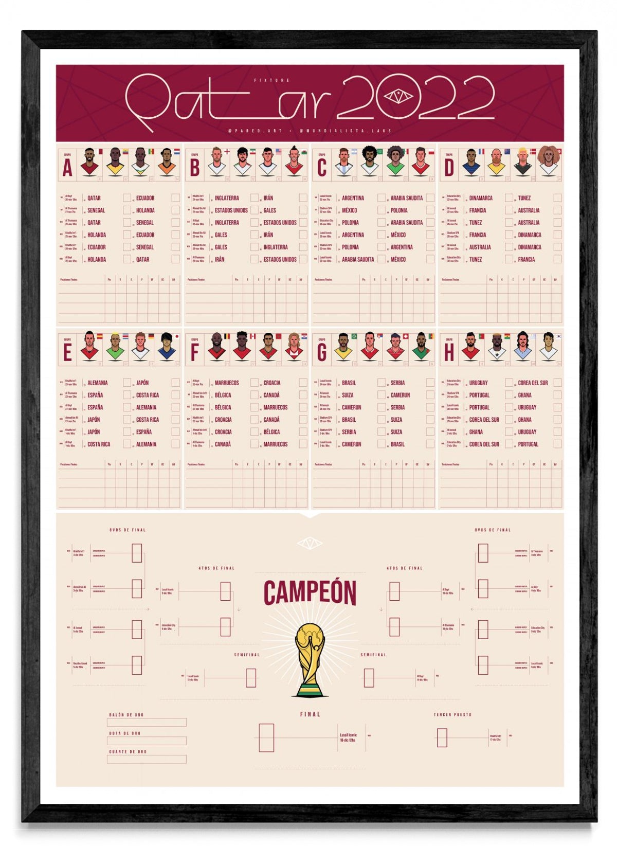 Fixture Qatar 2022 - Retrato N