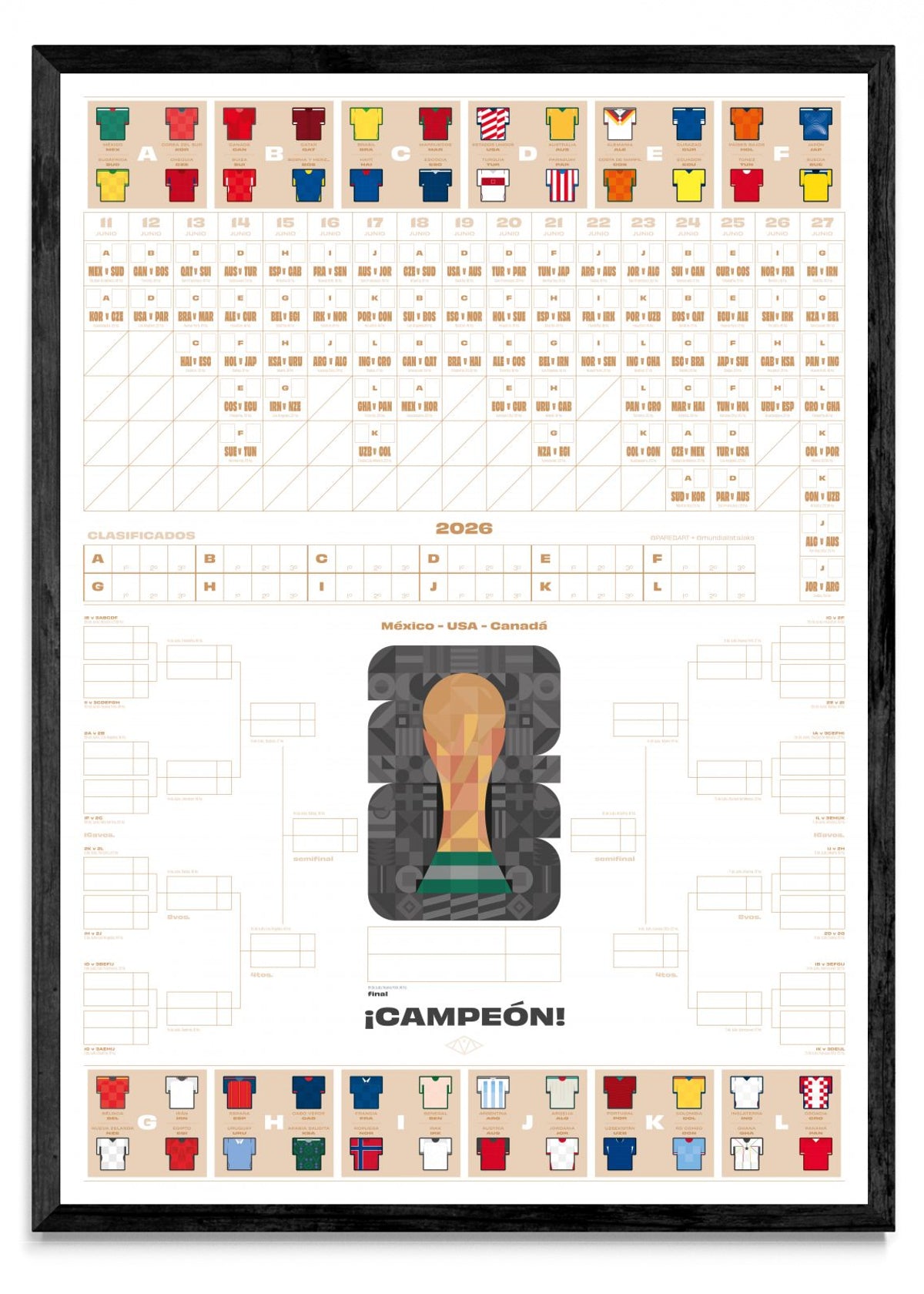 Fixture Mundial 2026 - Retrato N