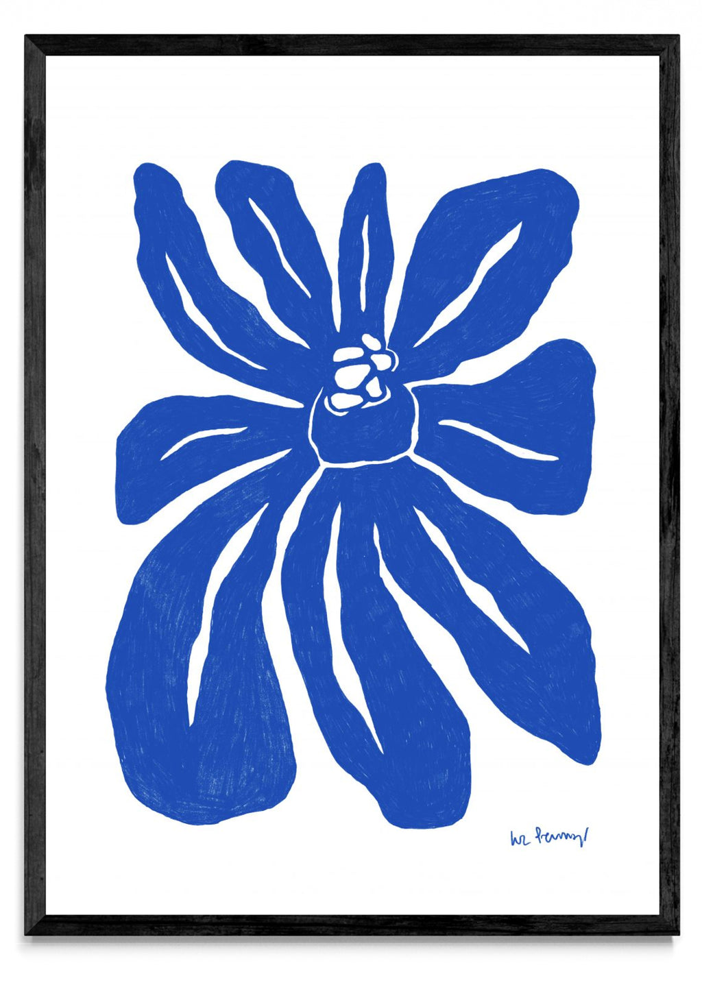 Flor azul 1 - Retrato N