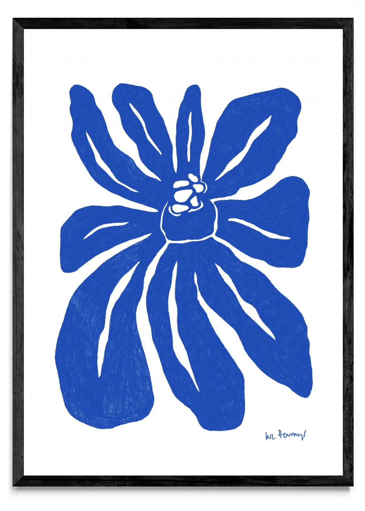 Flor azul 1 - Retrato N