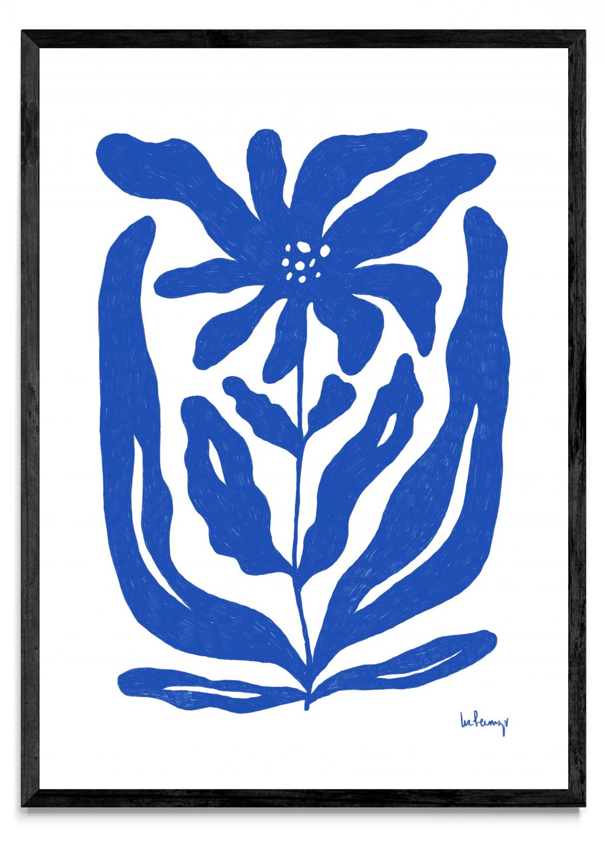 Flor azul 2 - Retrato N
