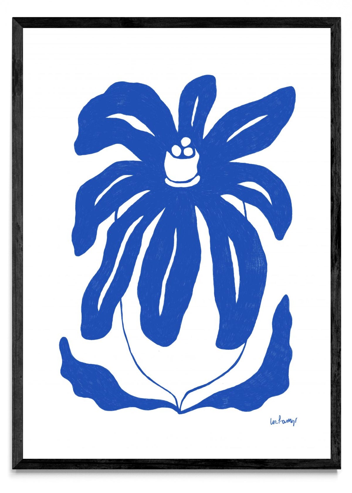 Flor azul 3 - Retrato N