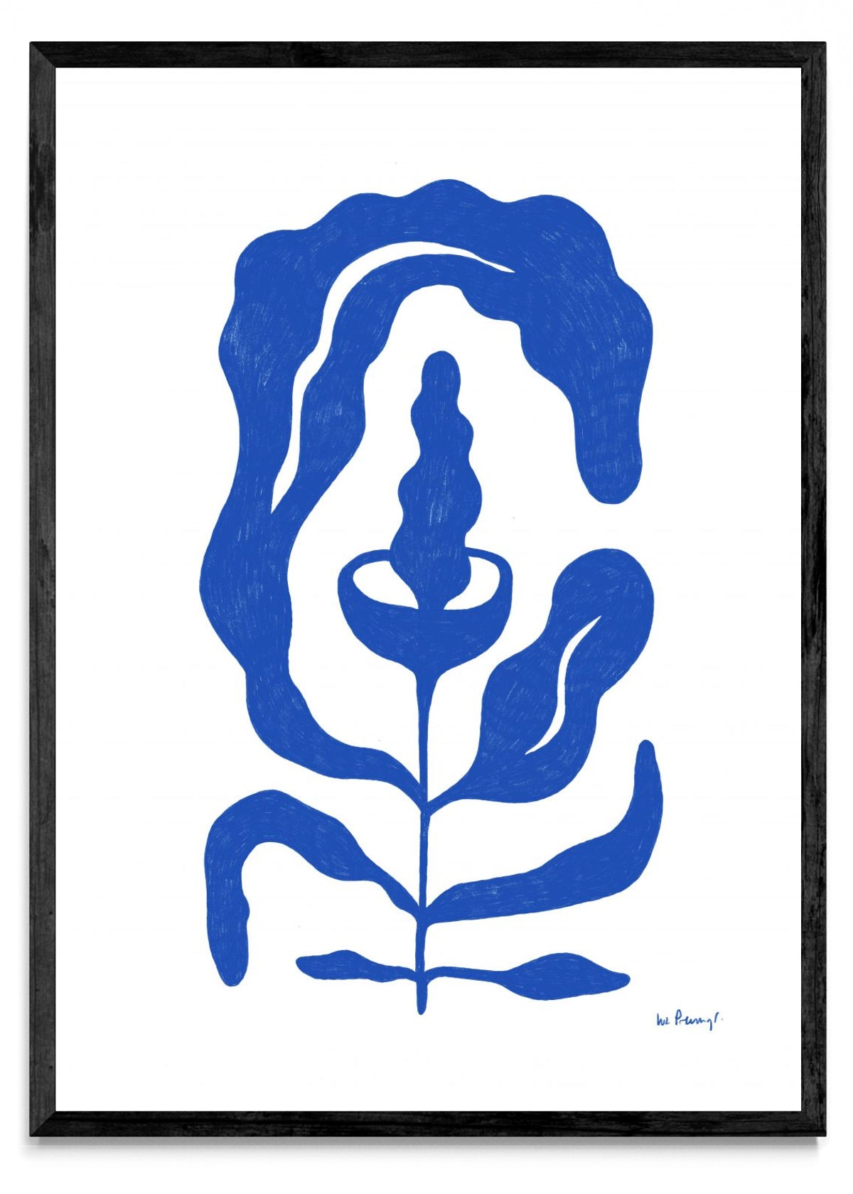 Flor azul 4 - Retrato N