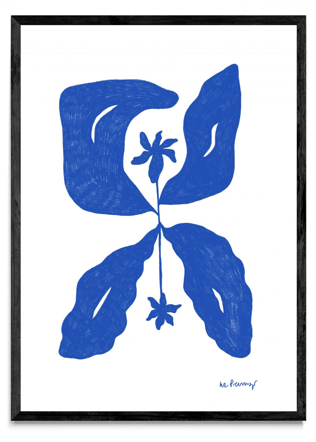 Flor azul 6 - Retrato N