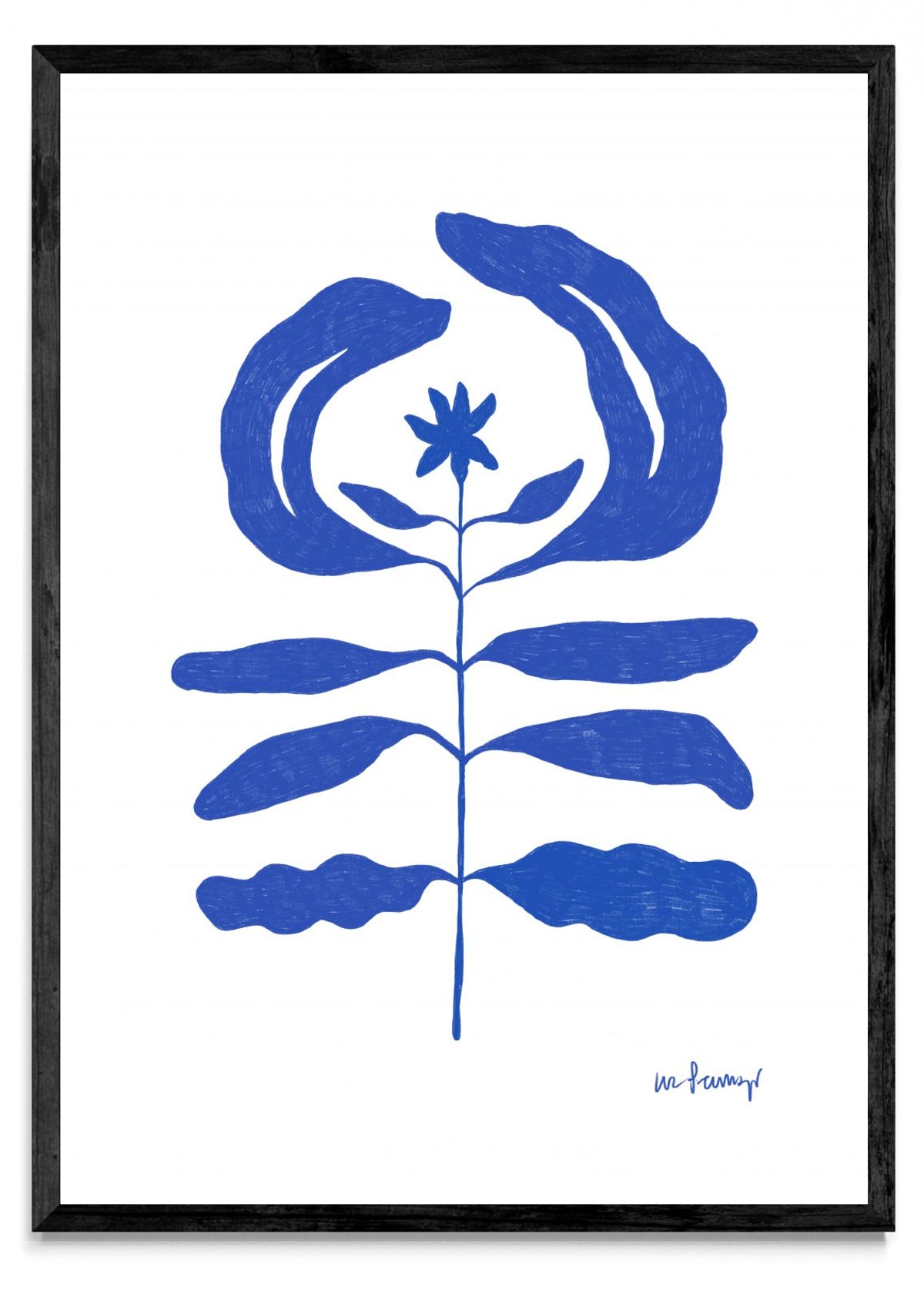 Flor azul 7 - Retrato N