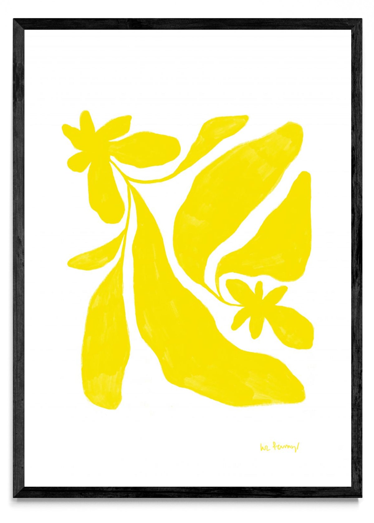 Dos flores amarillas - Retrato N