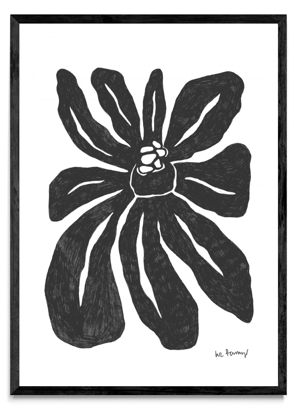 Flor casi negra 1 - Retrato N
