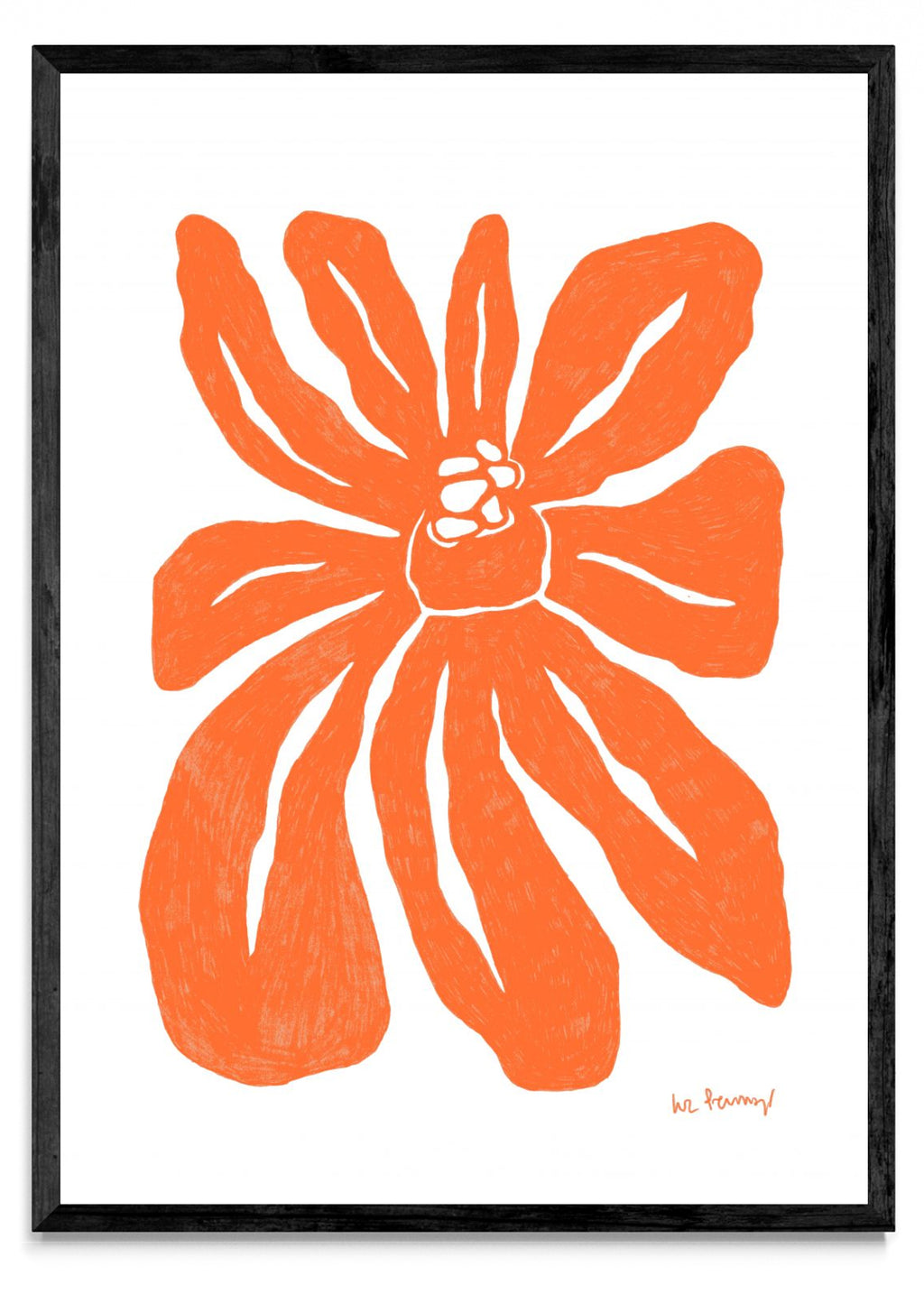 Flor naranja 1 - Retrato N