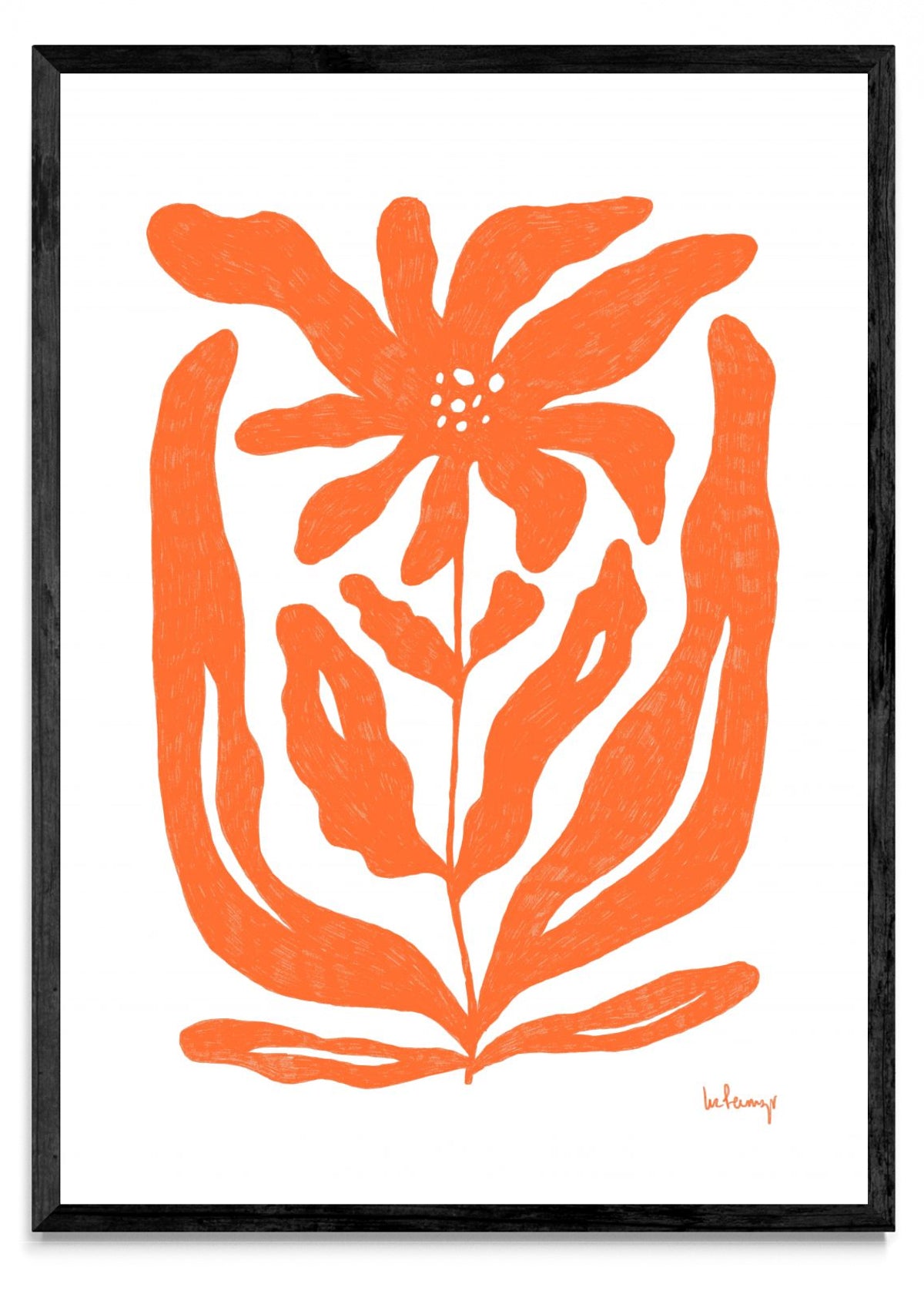 Flor naranja 2 - Retrato N