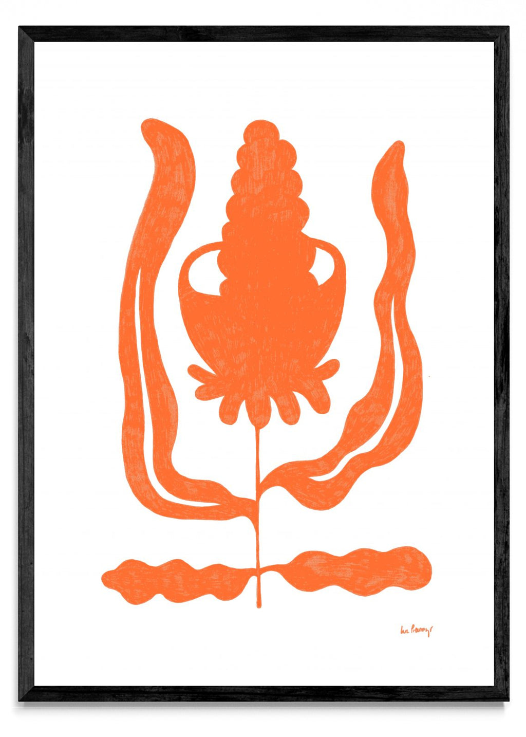 Flor naranja 5 - Retrato N