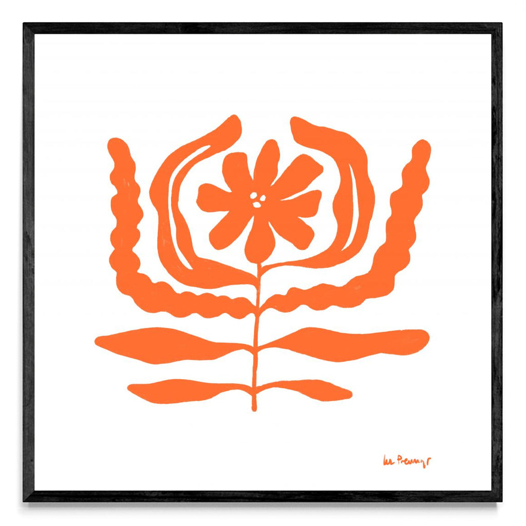 Flor naranja 10 - Cuadrado N