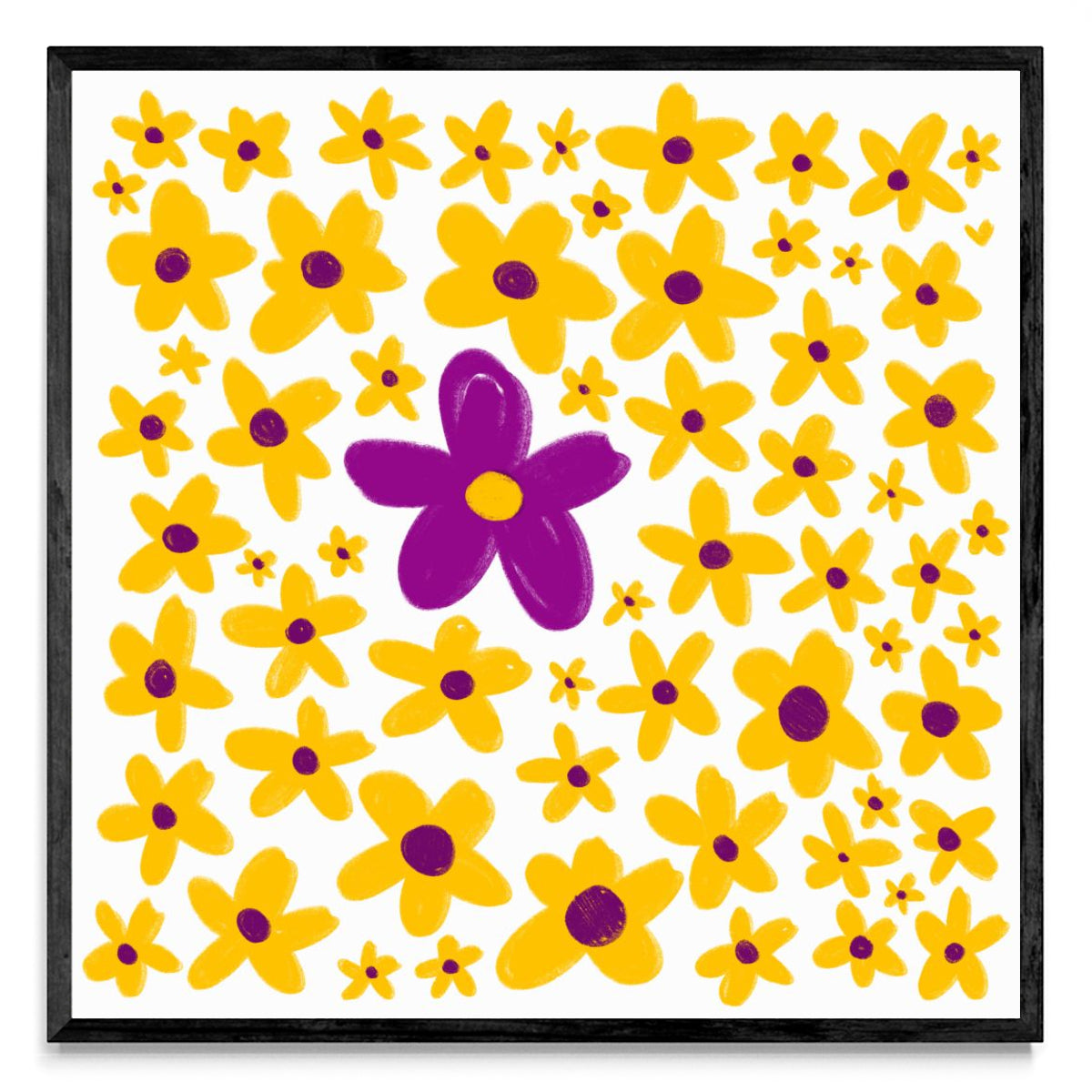 Flores flor florencia. - Cuadrado N